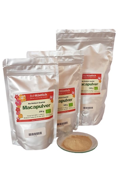 Bio Macapulver in Rohkostqualität - Superfood
