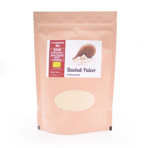 Baobab Fruchtpulver - Bio und Rohkostqualität