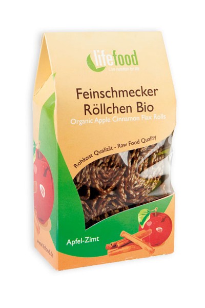 Bio Apfel Zimt Röllchen - Feinschmecker Röllchen von LifeFood