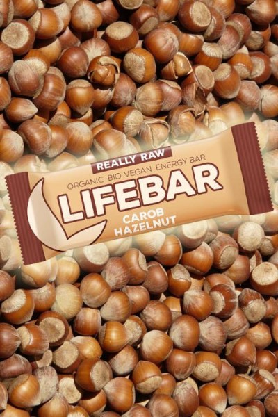 Bio Lifebar Carob Haselnuss - Rohkostriegel