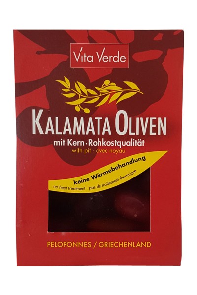 Bio Kalamata Oliven mit Kern von Vita Verde