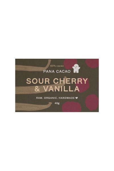 Bio Pana Cacao - Sauerkirsche und Vanille - Rohkost - Schokolade
