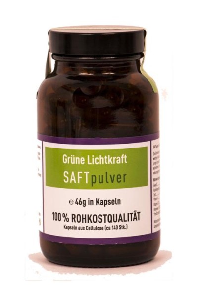 Grüne Lichtkraft SAFTpulver Kapseln