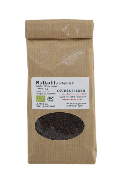 Bio Keimsaat Rotkohl von Eschenfelder