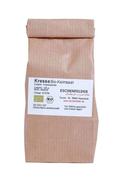 Bio Keimsaat Kresse von Eschenfelder