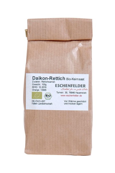 Bio Keimsaat - Daikon Rettich von Eschenfelder
