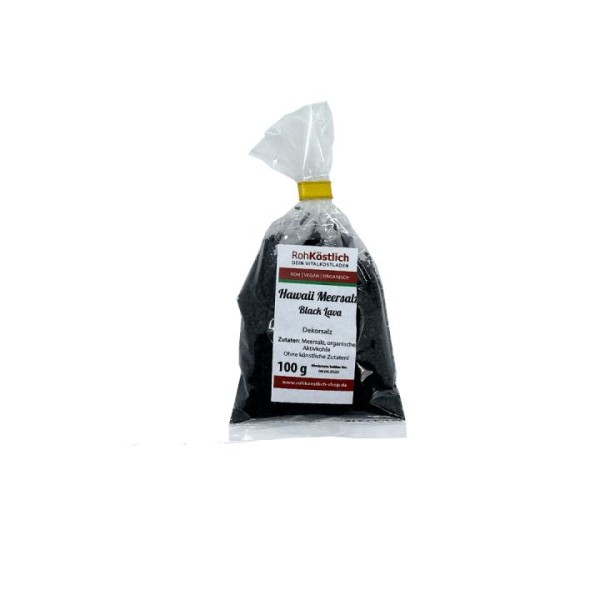 Schwarzes Hawaii Salz - Black Lava